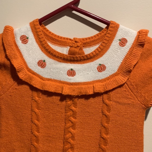 Crazy 8 Pumpkin sweater dress 4yrs - Picture 3 of 9